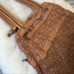 Errelleventidue leather floral bag